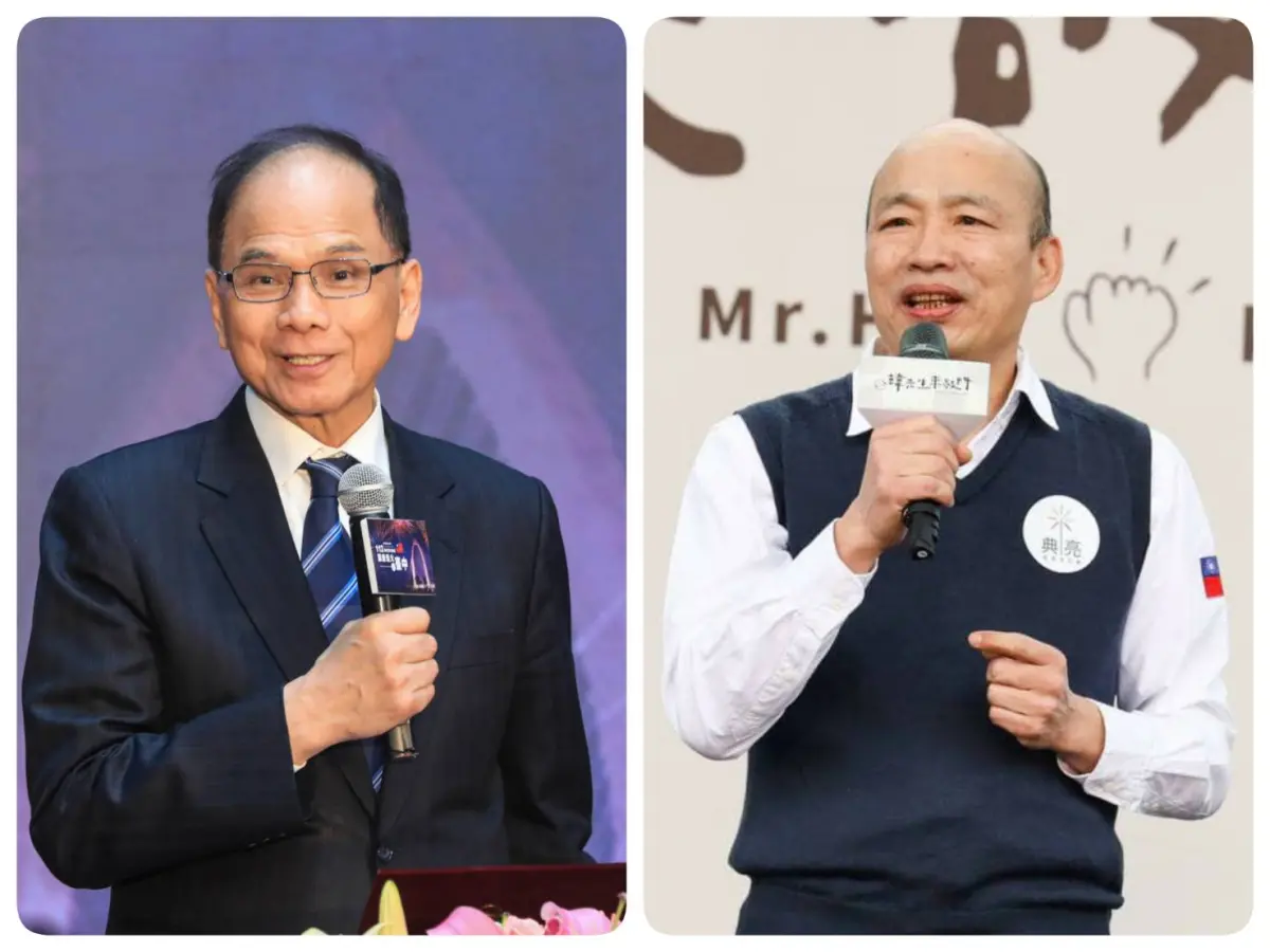 ▲ 民進黨與國民黨分別推派游錫堃（左）、韓國瑜（右）爭取立法院院長。（合成照片）