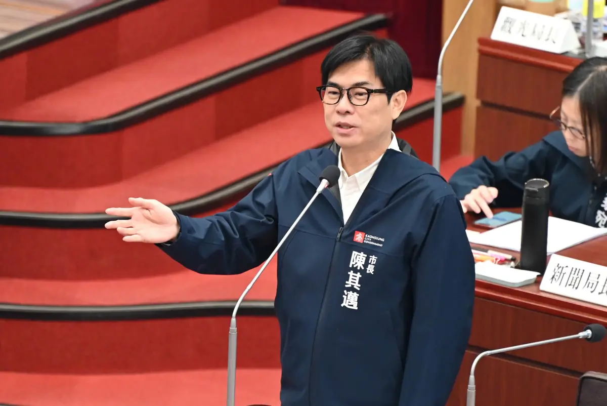 ▲對於藍白合因民調問題卡關，高雄市長陳其邁今（19）日指出，用民調這樣讓來讓去，這個是「世界民主史上的奇蹟」。（圖／高雄市政府提供）