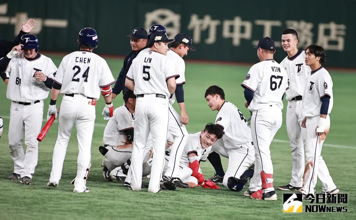▲2023亞冠賽中華隊季軍戰靠著郭天信的再見安打終場以4:3擊敗澳洲隊。（圖／記者葉政勳攝 , 2023.11.19）