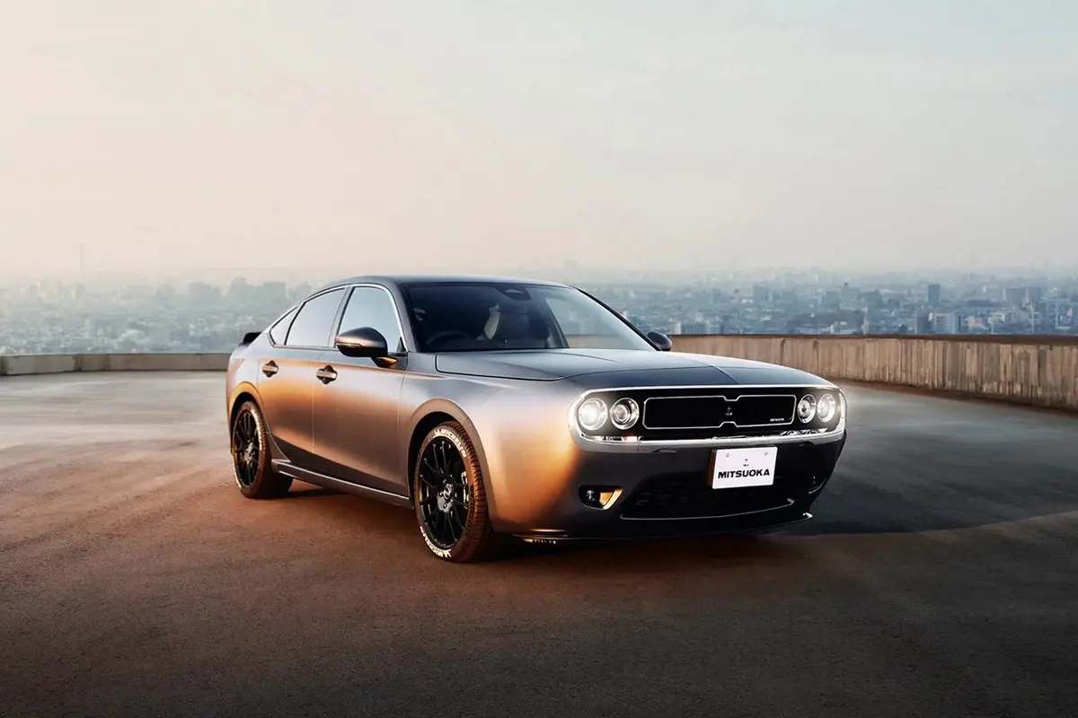 ▲ 這不是Dodge Challenger，是Mitsuoka光岡將某款日本車改造的M55 Concept 