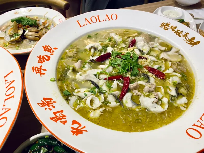 ▲「付清節快樂」！8月父親節優惠推薦，姥姥酸菜魚送「爸爸幾歲x10g魚」，最多爽吃600g烏鱧魚片；台式火鍋狂一鍋「08.88神手挑戰」免費幫買單一次整理。（圖／記者蕭涵云攝）