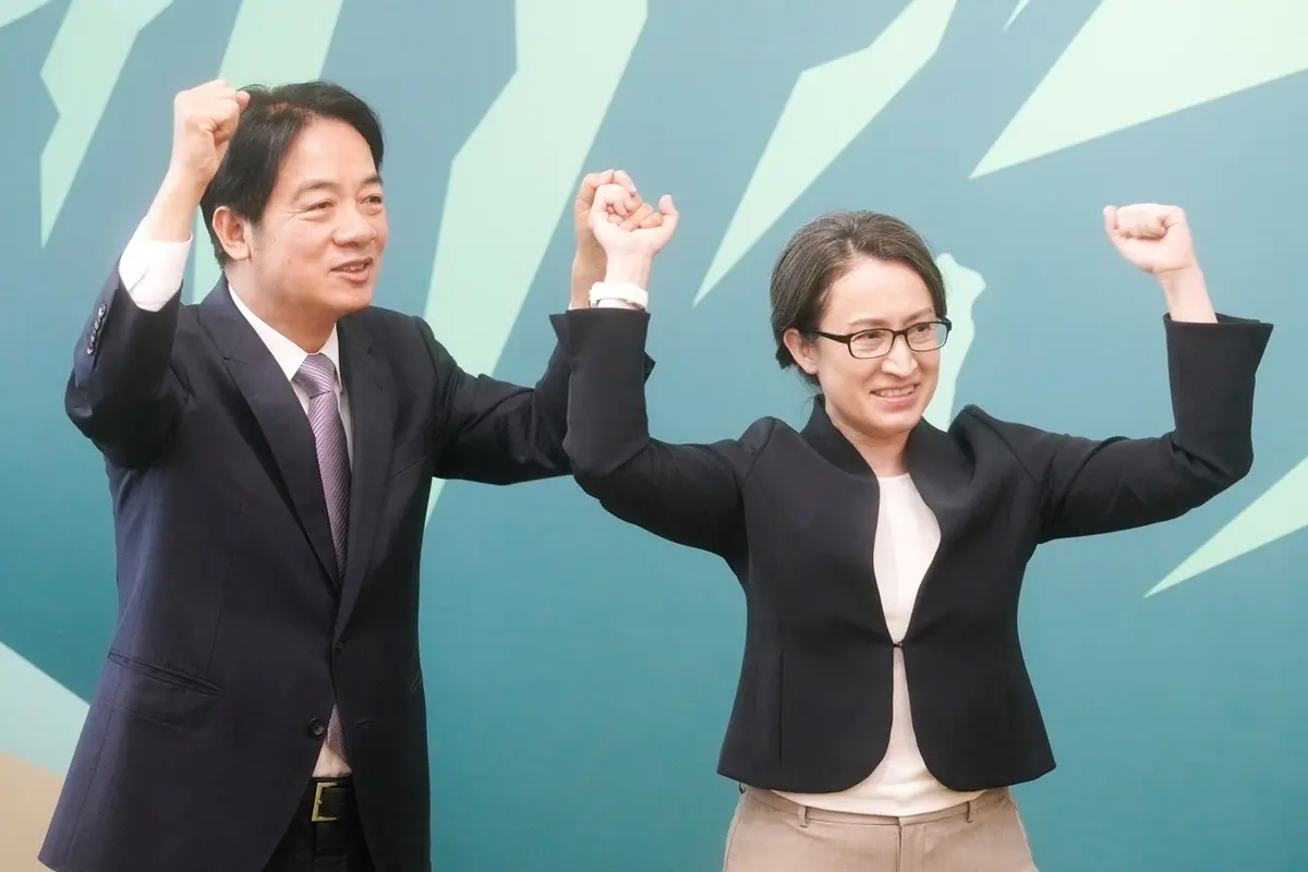 ▲駐美代表蕭美琴返台，與賴清德搭黨參選2024總統大選。（圖／記者陳明中攝，2023.11.20）