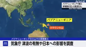 巴布亞紐幾內亞烏拉旺火山爆發！日本氣象廳密切監控　嚴防海嘯
