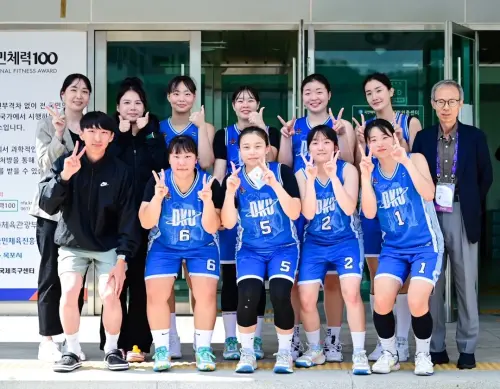 ▲白知恩擔任韓國檀國大學女籃隊總教練。美和科大提供