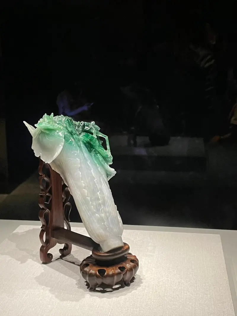 ▲故宮博物館著名的收藏品「翠玉白菜」目前在捷克展出（圖／資料照片）