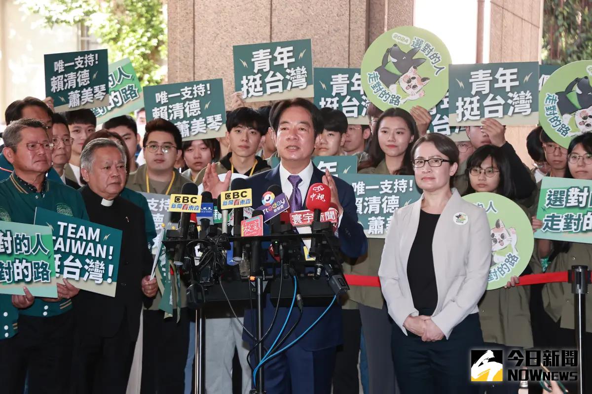 ▲民進黨正副總統參選人賴清德（左）、蕭美琴（右）成軍，賴陣營規劃輔選行程。（圖／記者葉政勳攝 , 2023.11.21）