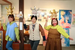 ▲楊貴媚（中）、鍾欣凌（右）、嚴藝文主持的實境節目《老少女奇遇記》第二季前往日本熊本出外景。