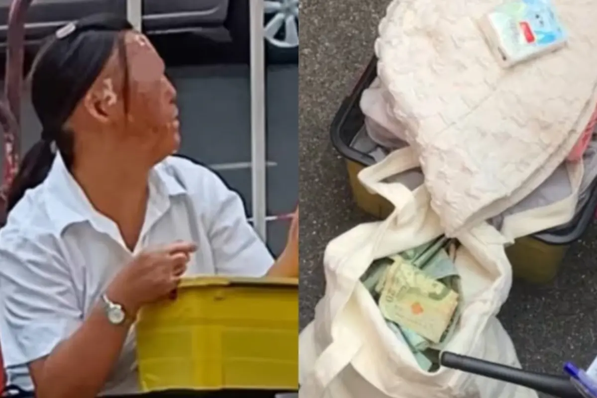 ▲泰國出現大量「中國乞丐」，每人1天的平均收入都超過1萬泰銖（約新台幣9076元）。（圖／翻攝自微博）