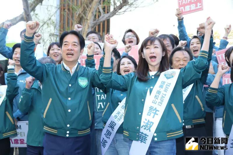 ▲賴清德陪同黨籍立委參選人登記。（圖／記者吳翊緁攝，2023.11.22）