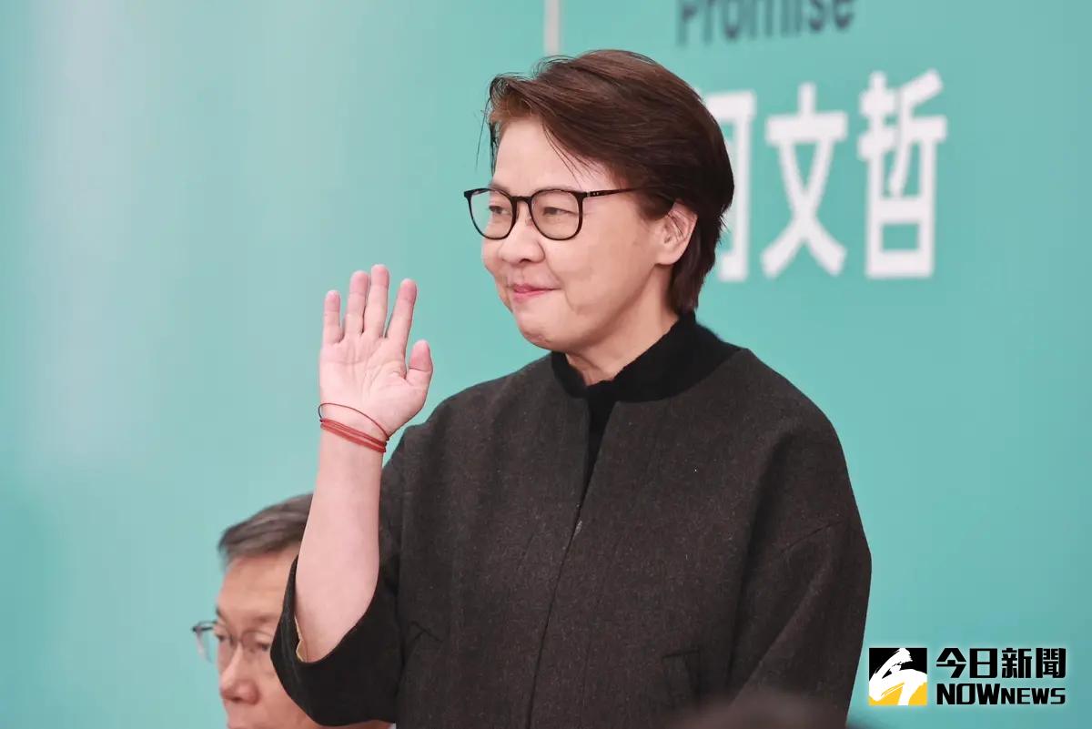 ▲柯文哲競選總幹事黃珊珊名列民眾黨名單不分區第一位。（圖／記者葉政勳攝，2023.11.22）