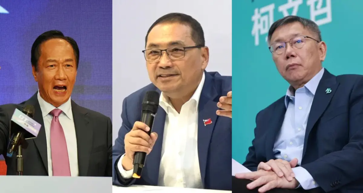 ▲柯文哲（右）邀侯友宜與郭台銘加入在野整合。（合成圖／NOWnews資料畫面）