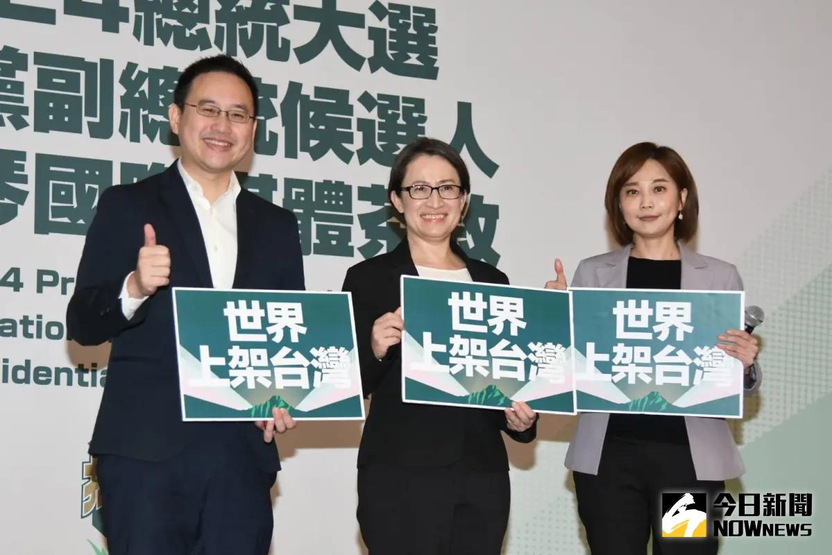 ▲蕭美琴批評，共產黨習慣把人類分類貼標籤。（圖／記者林調遜攝，2023.11.23）