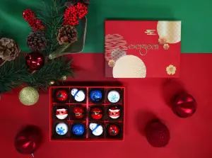 ▲台中長榮桂冠酒店推出12月聖誕限定款巧克力bonbon禮盒。（圖／長榮桂冠酒店提供）