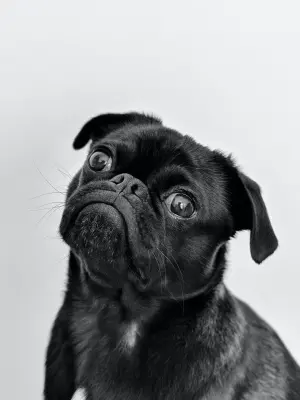 ▲口鼻凹陷、尾巴捲曲，四肢短小的小型犬被稱作「哈巴狗」。（示意圖／Pexels）