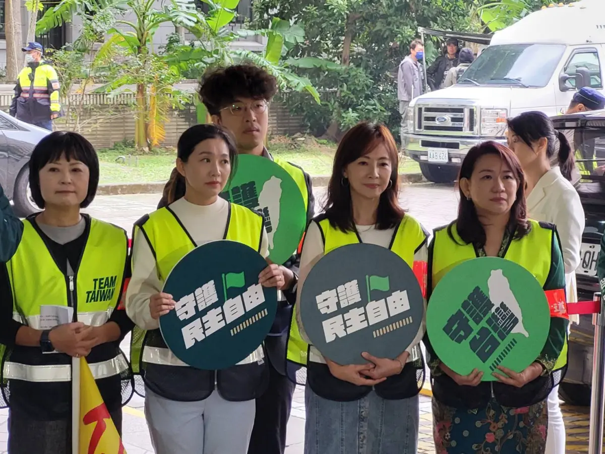 ▲民進黨不分區立委參選人亮相。（圖／記者陳佩君攝，2023.11.24）