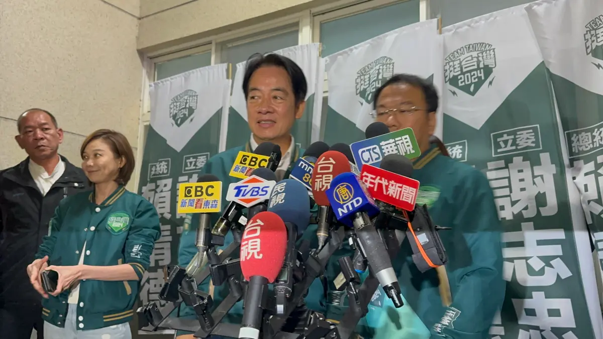 ▲賴清德挖苦藍白合戲碼連演幾個月，昨天完結篇更是高潮迭起。（圖／記者顏幸如攝，2023.11.24）