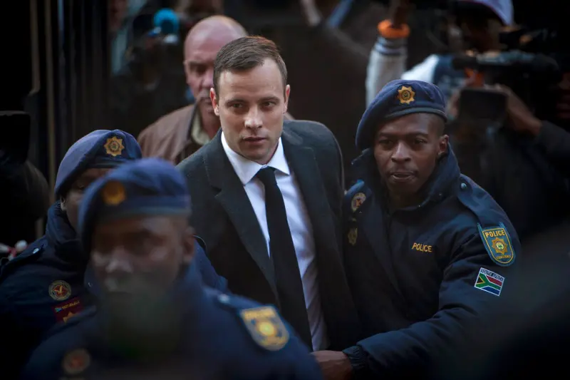 ▲南非當局表示，37歲的前奧運參賽者「刀鋒跑者」佩斯托瑞斯（Oscar Pistorius）今天假釋出獄，「目前人在家中」。資料照。（圖／美聯社／達志影像）