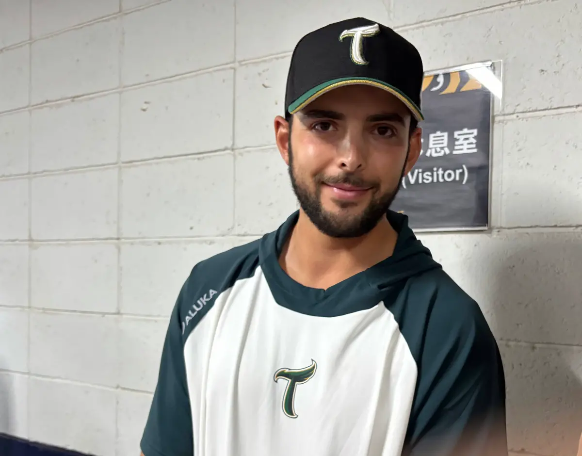 ▲台鋼洋投霍斯冬盟開幕戰先發4局失1分承擔敗投。（圖／記者路皓惟攝）