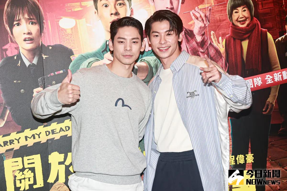 ▲許光漢（右）、林柏宏無緣拿影帝，李安親臨慶功宴透露，本來有期望影帝能開出「雙蛋黃」。（圖／NOWnews攝影中心）