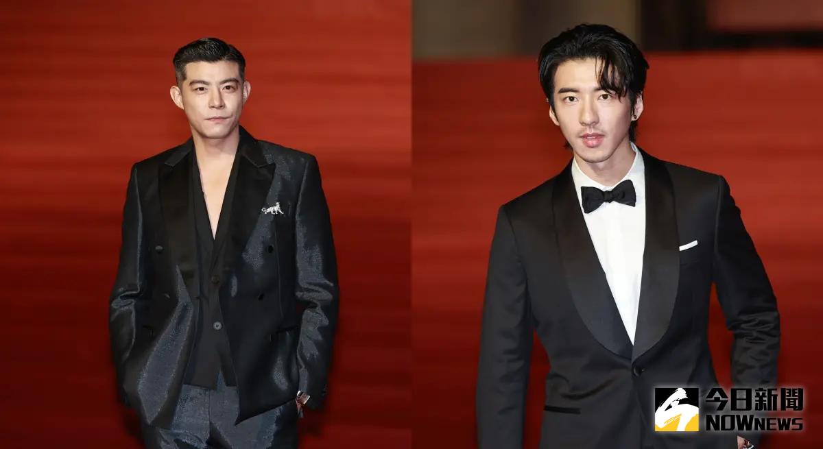 ▲今年金馬獎，王柏傑（左）、傅孟柏雙雙落馬，搞笑說一起躲在角落，還拒絕影帝吳慷仁靠近。（圖／NOWnews）