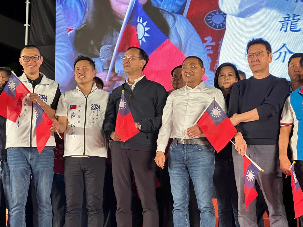 ▲國民黨總統參選人侯友宜說，賴清德面對光電弊案都裝聾作啞。（圖／國民黨提供）