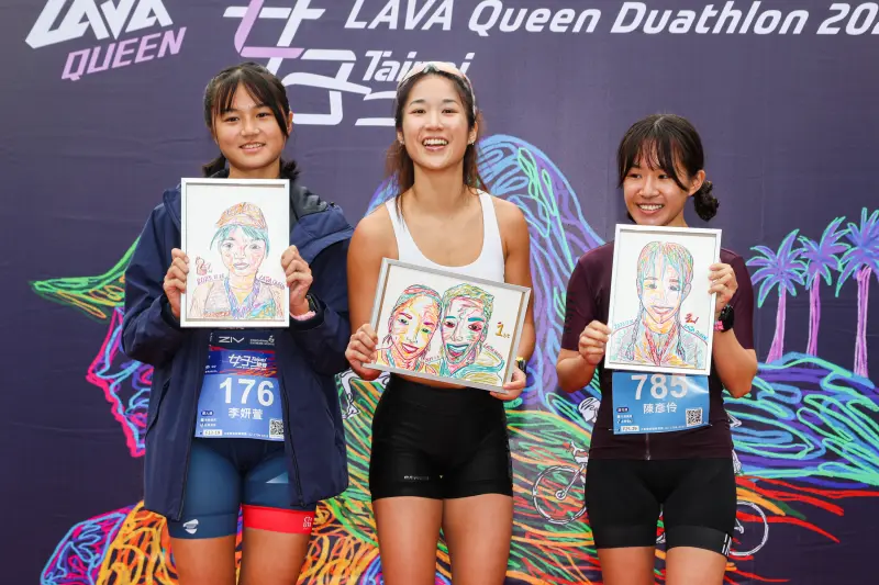 ▲2023 Liv LAVA QUEEN「台北女子二鐵賽」謝伯韶蟬聯冠軍！（圖／LAVA Sports提供）