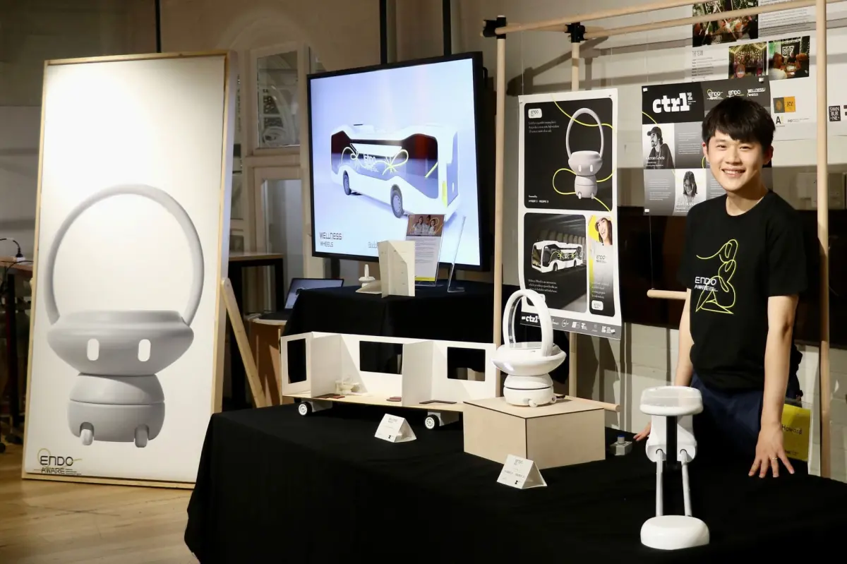 ▲台科大學生杜浩瑋製作「子宮內膜異位症」女性延遲診斷問題解說影片，讓大眾了解痛點與解決方法。（圖／台科大提供）