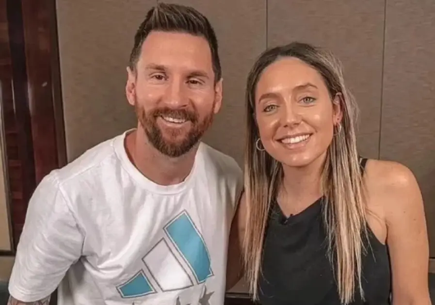 ▲傳奇球星梅西傳出緋聞，疑似與女體育記者Sofia Martinez傳出不倫戀。（圖／擷取自網路）