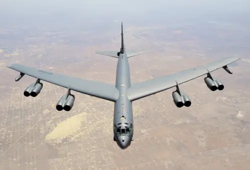 ▲美國未來將以B-52轟炸機搭載大量的巡弋或反艦飛彈，可有效滿足戰場指揮官所需要的遠程攻擊能量。（圖／翻攝自美國空軍）
