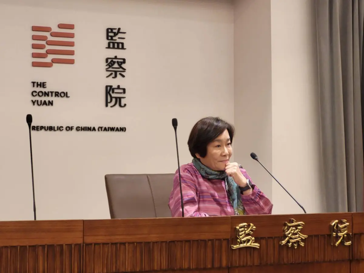 ▲監察委員紀惠容下午召開記者會。（圖／記者陳佩君攝，2023.11.27）