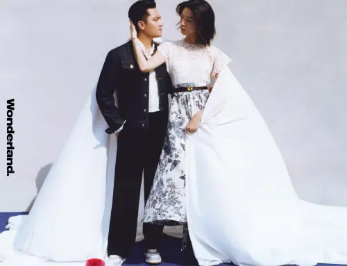 ▲張艾嘉獨子王令塵(左)與超模游天翼,異地戀交往7年結婚。(圖/《新視線》微博) ▲張艾嘉獨子王令塵(左)與超模游天翼,異地戀交往7年結婚。(圖/《新視線》微博)