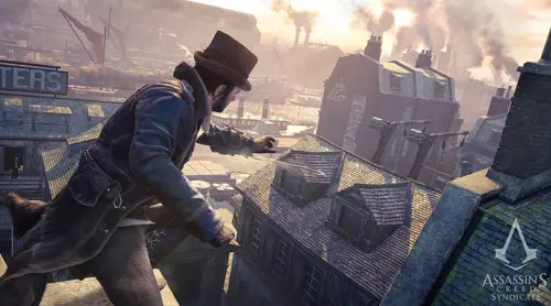 ▲Ubisoft《刺客教條：梟雄》以1868年的倫敦為背景，玩家可在遊戲內分飾兩角，展開冒險旅程。（圖／Ubisoft 提供）