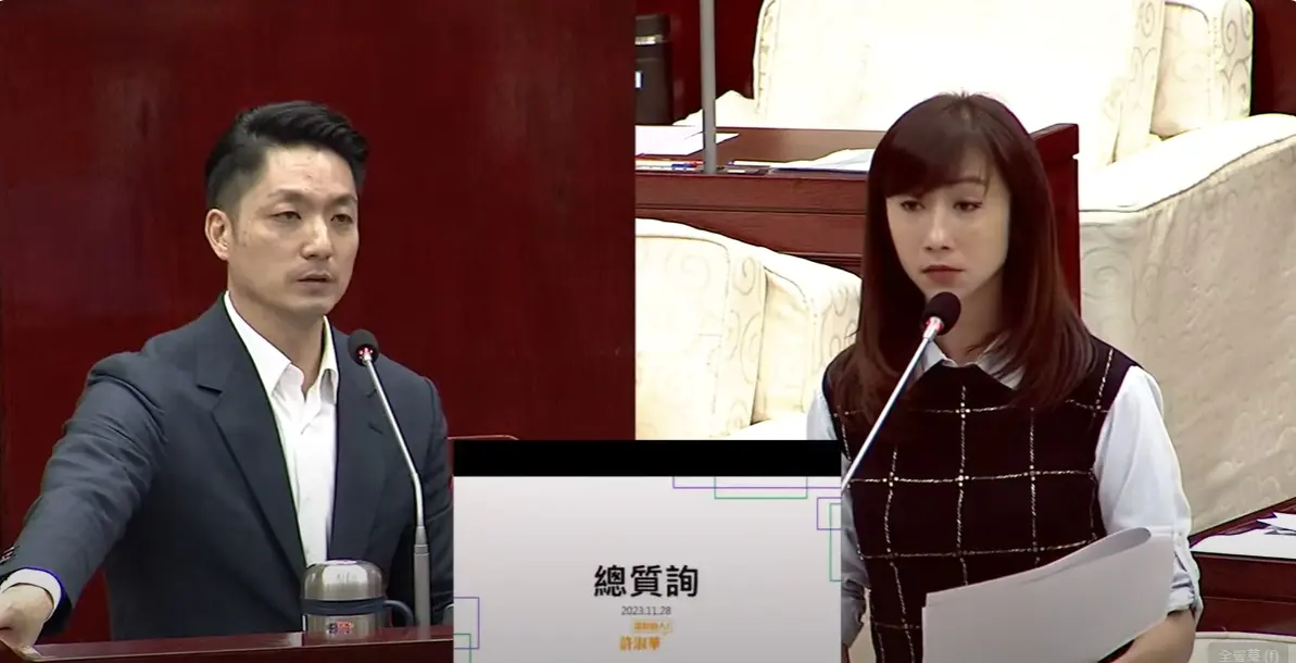 ▲許淑華爆柯文哲任內核定京華城變更容積840%、獲利400億。（圖／取自台北市議會直播）