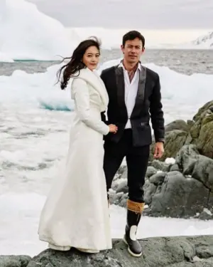 ▲▼南極婚禮讓Janet、George一生難忘。（圖／翻攝自Janet臉書）