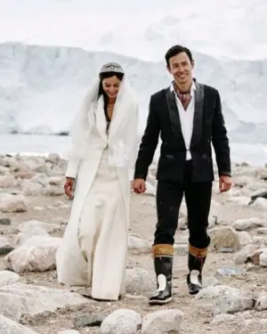 ▲▼南極婚禮讓Janet、George一生難忘。（圖／翻攝自Janet臉書）