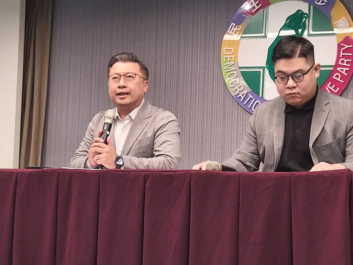 ▲針對游智彬指控，張志豪隨即召開記者會反擊。（圖／記者陳佩君攝，2023.11.29）