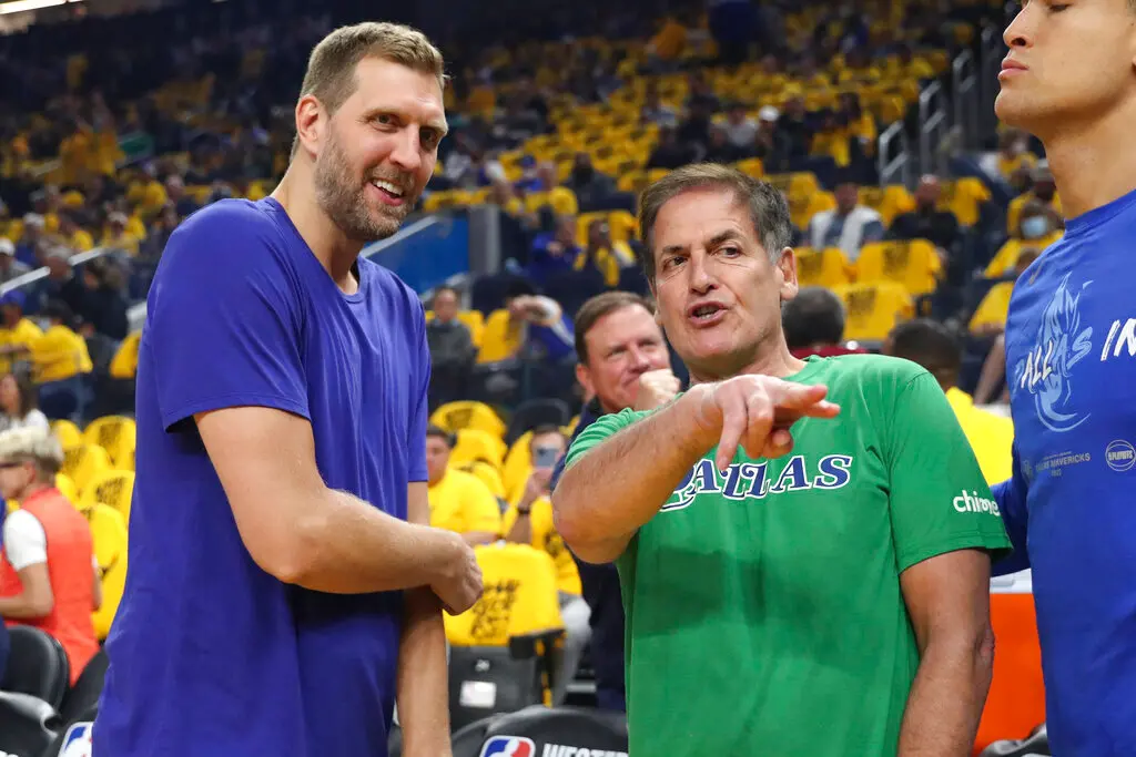 ▲Dirk Nowitzki跟獨行俠老闆Cuban是無話不談的好友。 （圖／美聯社／達志影像）