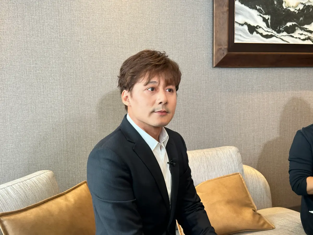 ▲廖科溢陷入桃色風波後首度露面。（圖／記者黃盈容攝）