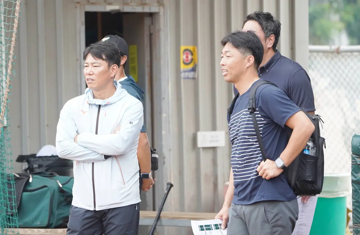 ▲ 井端弘和：一定要來看台鋼雄鷹選手成長。（圖／台鋼雄鷹提供）