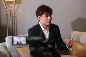 ▲廖科溢(圖/緯來提供) ▲廖科溢面對媒體有問必答,態度輕鬆自在、坦蕩。(圖/緯來提供)