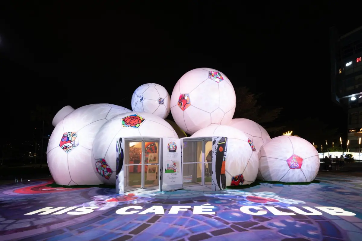 ▲HIS CAFÉ期望透過「足球嘉年華」前所未有的視覺和感官饗宴與豐富的活動內容，讓參與者感受到巴塞隆納的熱情。（圖／品牌提供）