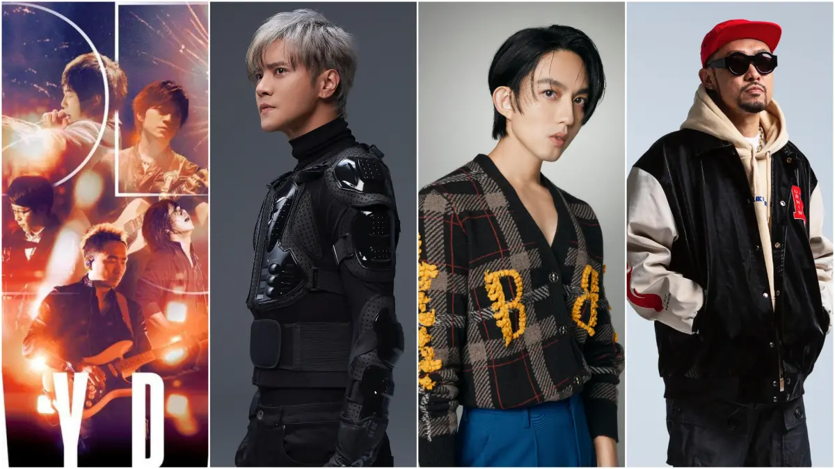 ▲12月將迎來跨年演唱會，其中五月天（左圖起）會在台中洲際棒球場開唱；羅志祥是在高雄巨蛋陪伴粉絲迎接新的一年；至於林宥嘉、熱狗則分別會在12月15日至17日、12月23日至24日在台北小巨蛋開唱。（圖／相信音樂提供、華納音樂提供、華研國際提供、本色音樂提供）