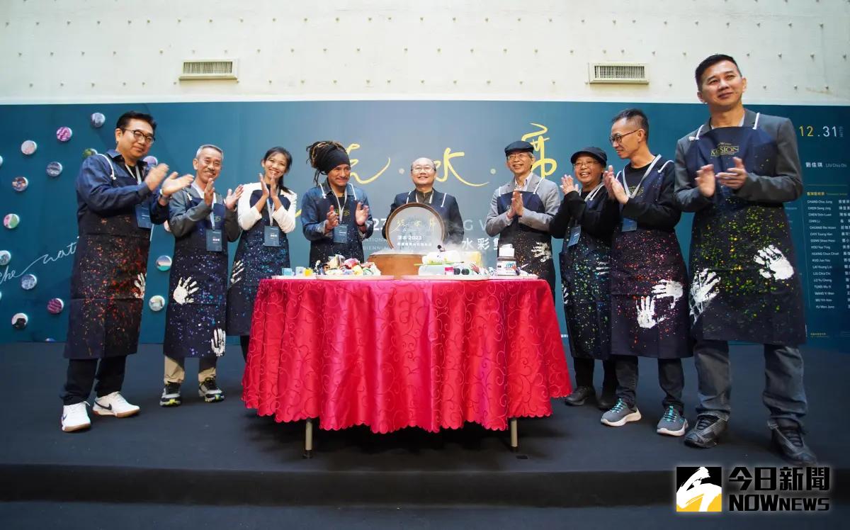 ▲兩年一度的「活水-桃園國際水彩雙年展」將於12月1日至12月31日在桃園市政府文化局隆重舉行。（圖／記者李春台攝，2023.12.01）