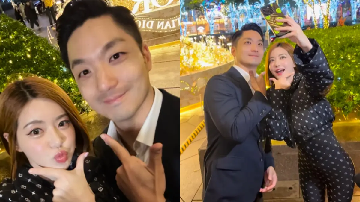 ▲DJ SODA（左圖左）和蔣萬安同框，女神訝異台北市長竟然長那麼帥。（圖／翻攝自DJ SODA IG）