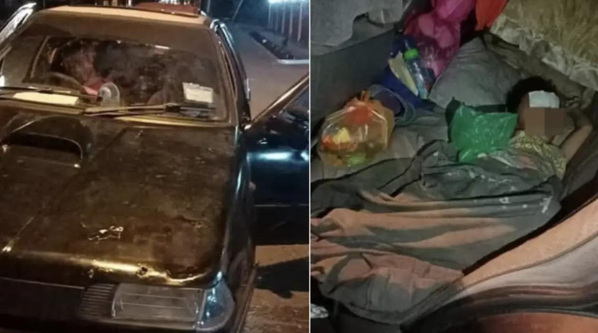 ▲馬來西亞一名父親失業繳不起房租，只好帶著孩子跟老婆住在車內。（圖／翻攝自星州網）