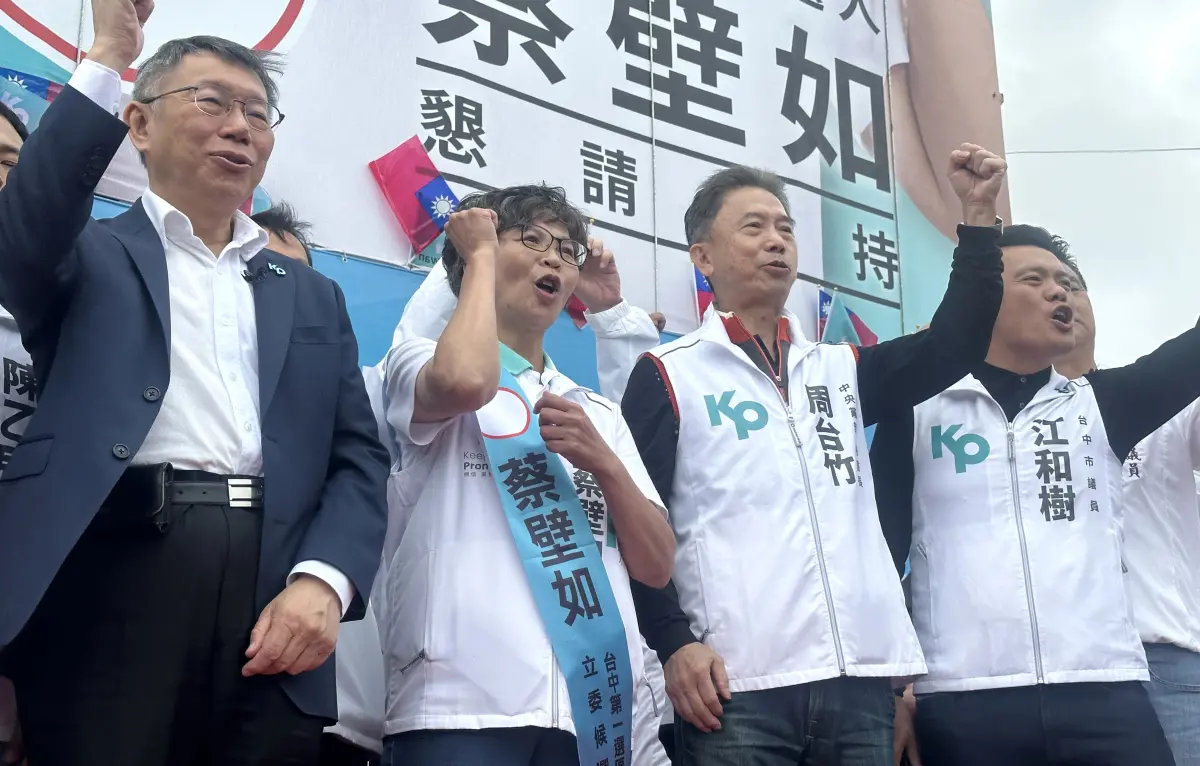 ▲蔡壁如表示到了台中之後，才知道海線有這麼多人期待改變。（圖／記者顏幸如攝，2023.12.03）