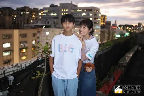 郭大睿(左)、田中千繪在電影《BIG》中演母子。(圖/記者陳明中攝影) ▲郭大睿(左)、田中千繪在電影《BIG》中演母子。(圖/記者陳明中攝影)