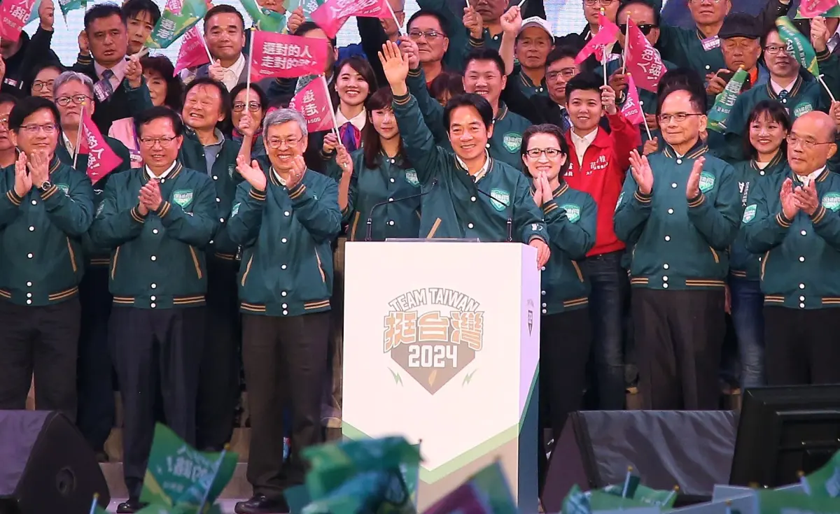 ▲賴清德批評藍白想走回依賴中國老路，稱國家絕不能交給這些人。（圖／記者吳翊緁攝，2023.12.03）