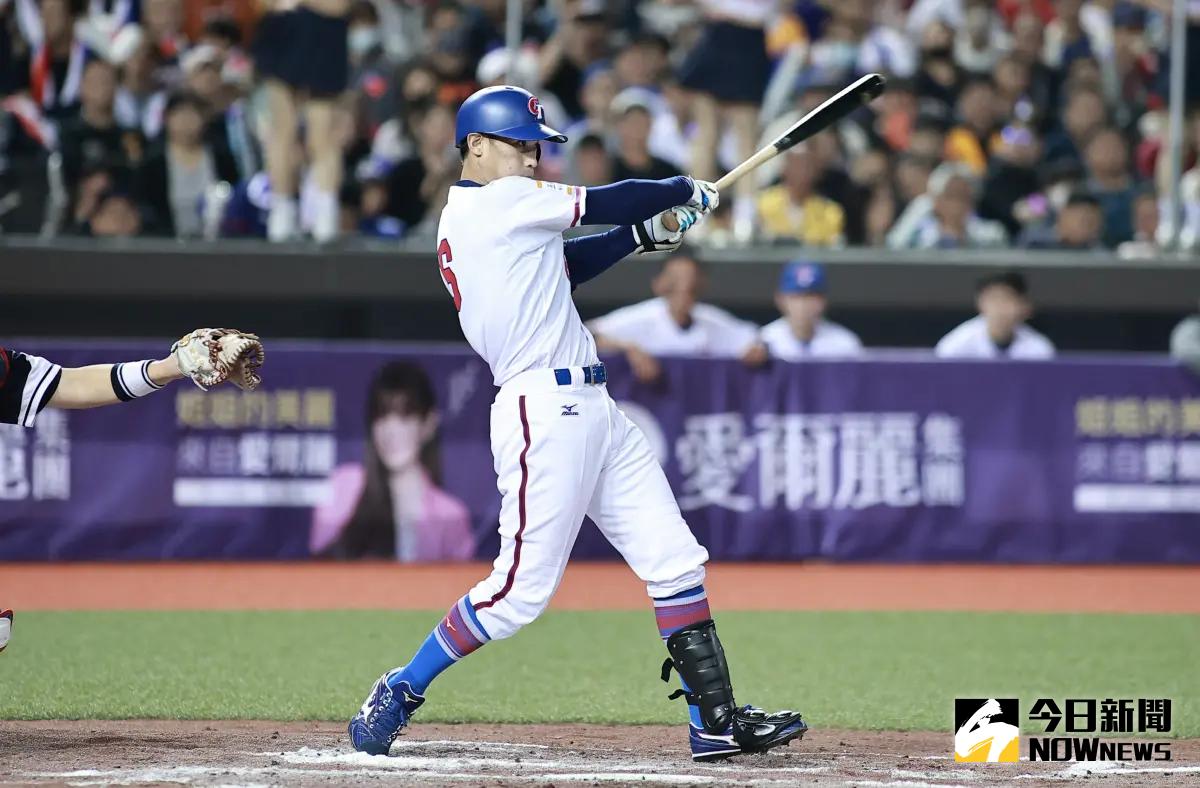 ▲亞錦賽中華隊游擊手林承飛單場3支安打大爆發。（圖／記者葉政勳攝 , 2023.12.03）