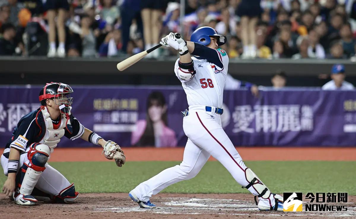 ▲亞錦賽中華隊指定打擊廖健富，可望在大巨蛋開轟。（圖／記者葉政勳攝）